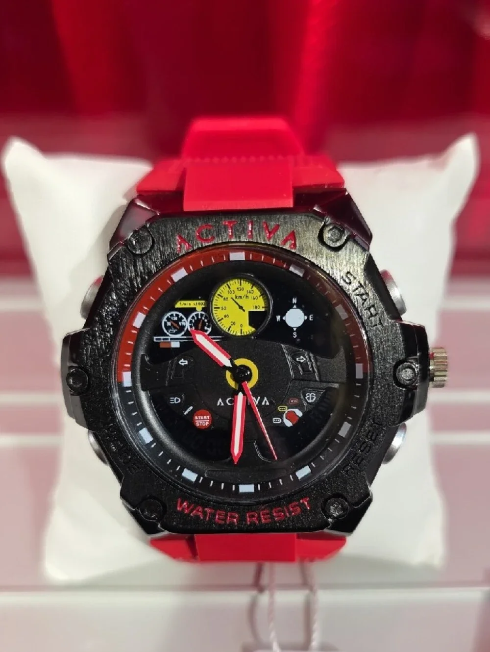 Activa X Invicta Black Red 55mm Sport Watch ACW8092-003 New With Box